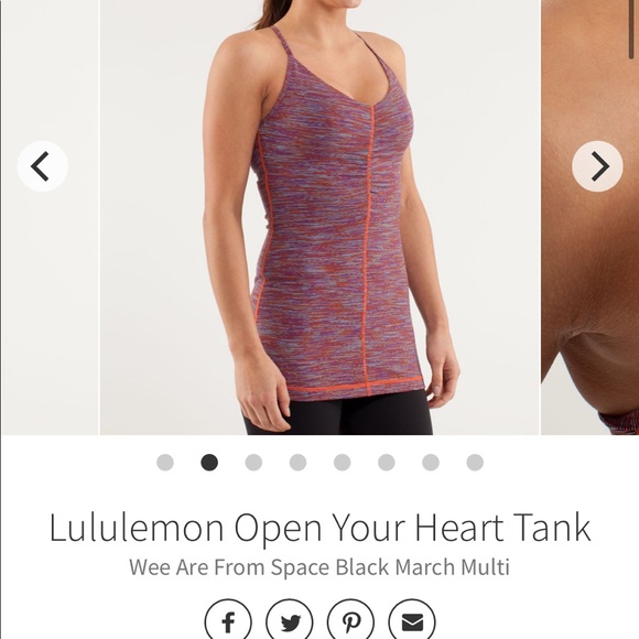 Lululemon Open Your Heart Tank - We Are From Space - Picture 3 of 10